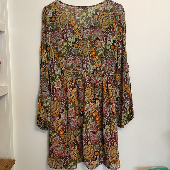 WOMENS MEDIUM UMGEE MULTI COLOR SHORT DRESS - Picture 4 of 6